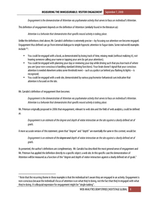 Measuring The Immeasurable - Visitor Engagement