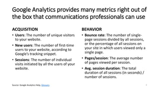 Web analytics and goal conversions by Greg Jarboe Slide 4