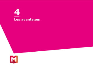 Les avantages
4
 
