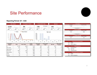 Monthly Web Analytics Report | PDF