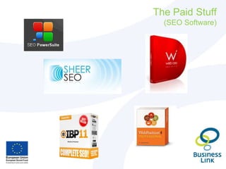 The Paid Stuff
(SEO Software)
 