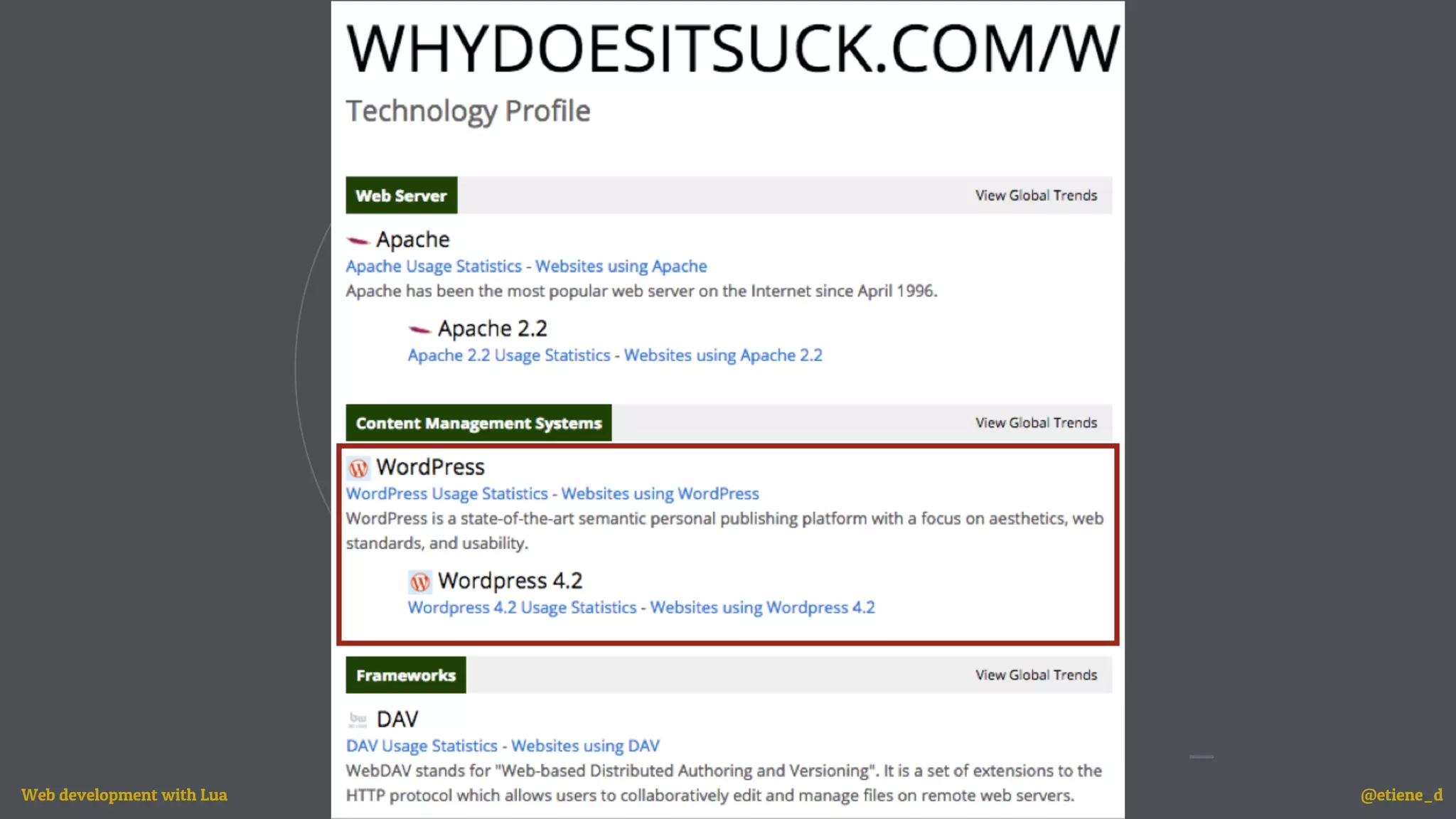 Web development with Lua @etiene_d
 