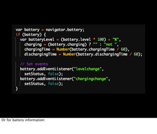 Or for battery information:
 