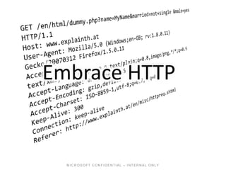 Embrace HTTP
 