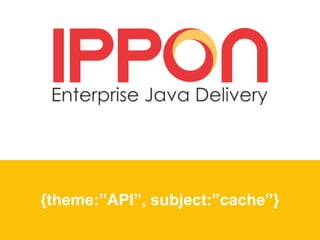 {theme:”API”, subject:”cache”}
 