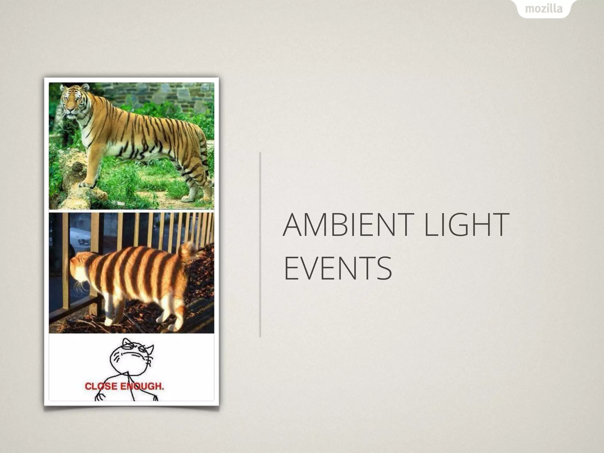 AMBIENT LIGHT
EVENTS
 
