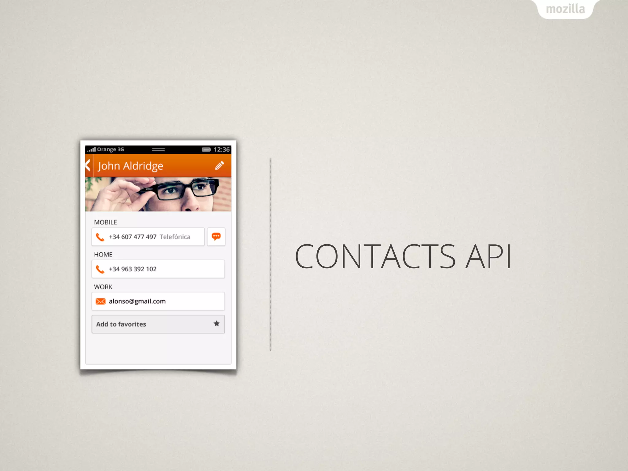 CONTACTS API
 
