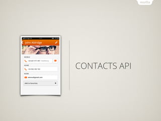 CONTACTS API
 