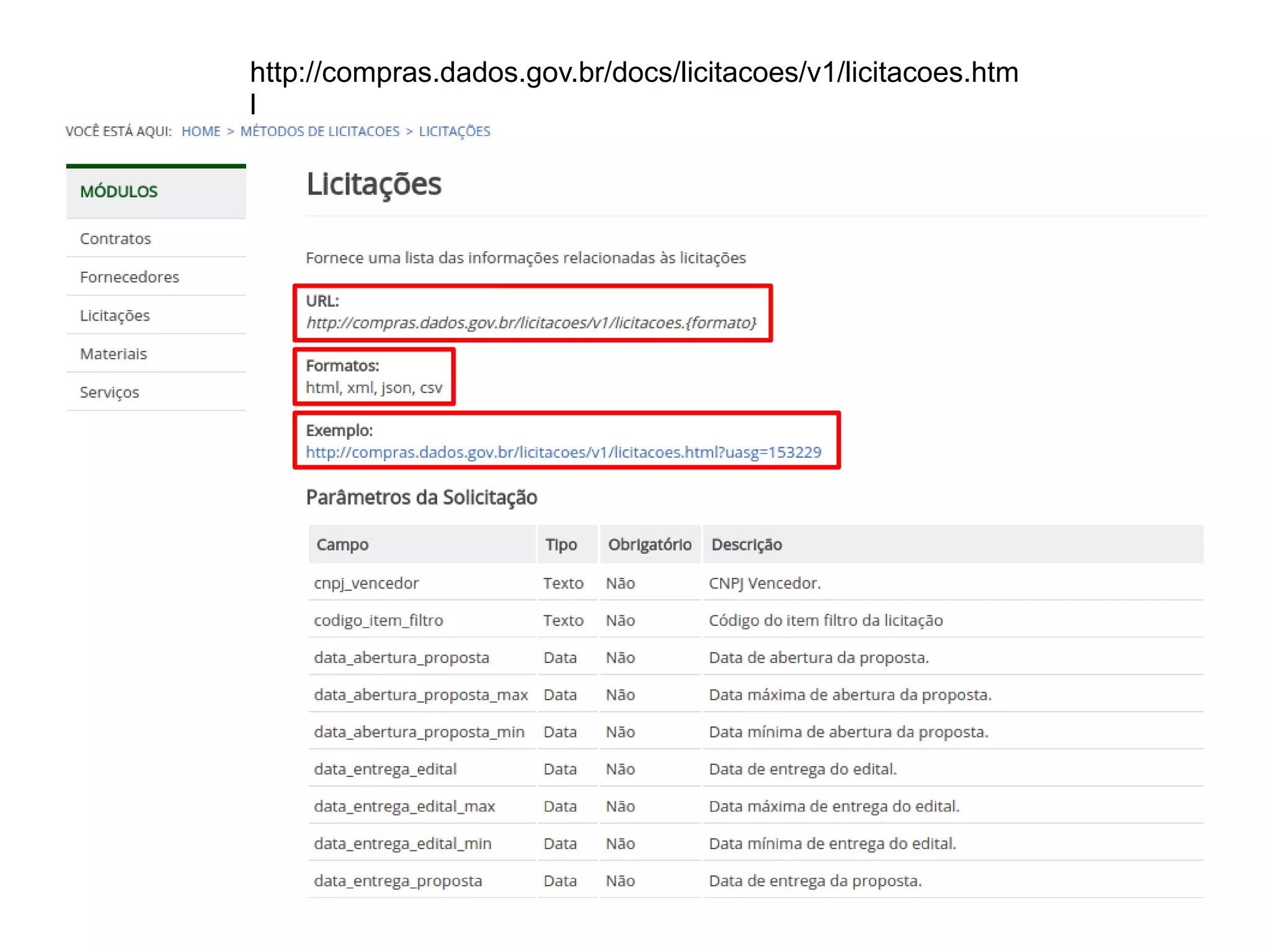 http://compras.dados.gov.br/docs/licitacoes/v1/licitacoes.htm 
l 
 