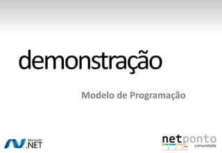Modelo de Programação
 