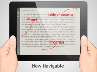 table of contents
Panel




         Progress




  New Navigable
 