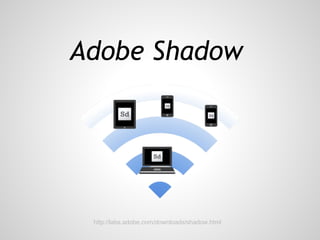Adobe Shadow




 http://labs.adobe.com/downloads/shadow.html
 