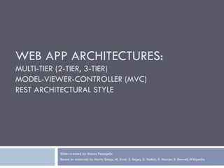 Web App Architectures and Design Patterns | PPT