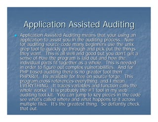 Web App Audit Ppt