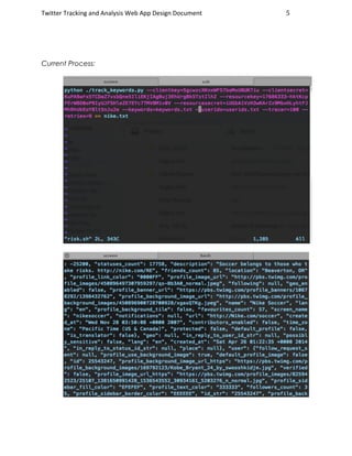 Tweet Tracking App Design Document | PDF