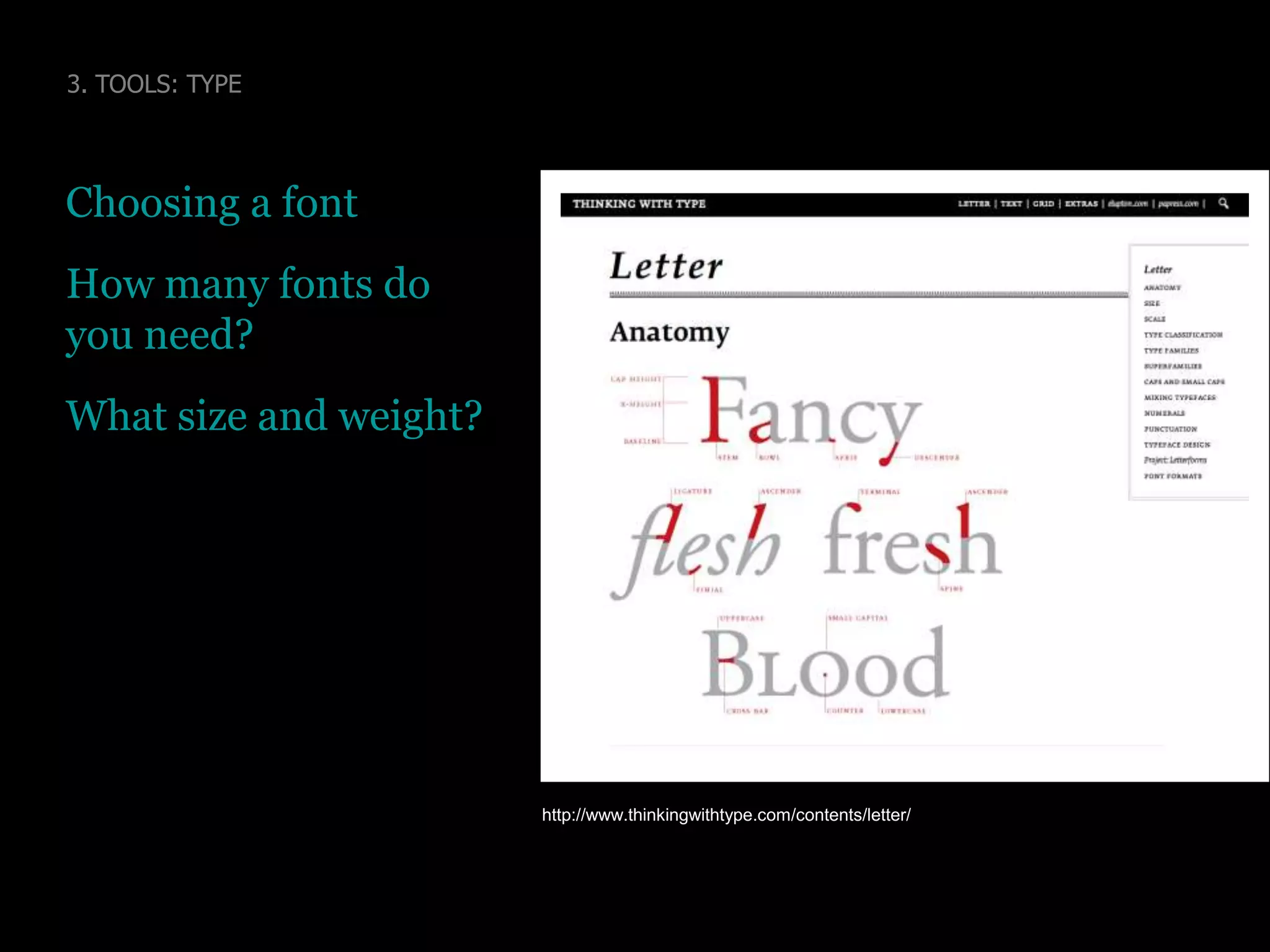 2. TOOLS: LAYOUT - GRIDGrid systems help with consistency and hierarchyhttp://www.fuelyourcreativity.com/grid-based-design-toolbox/