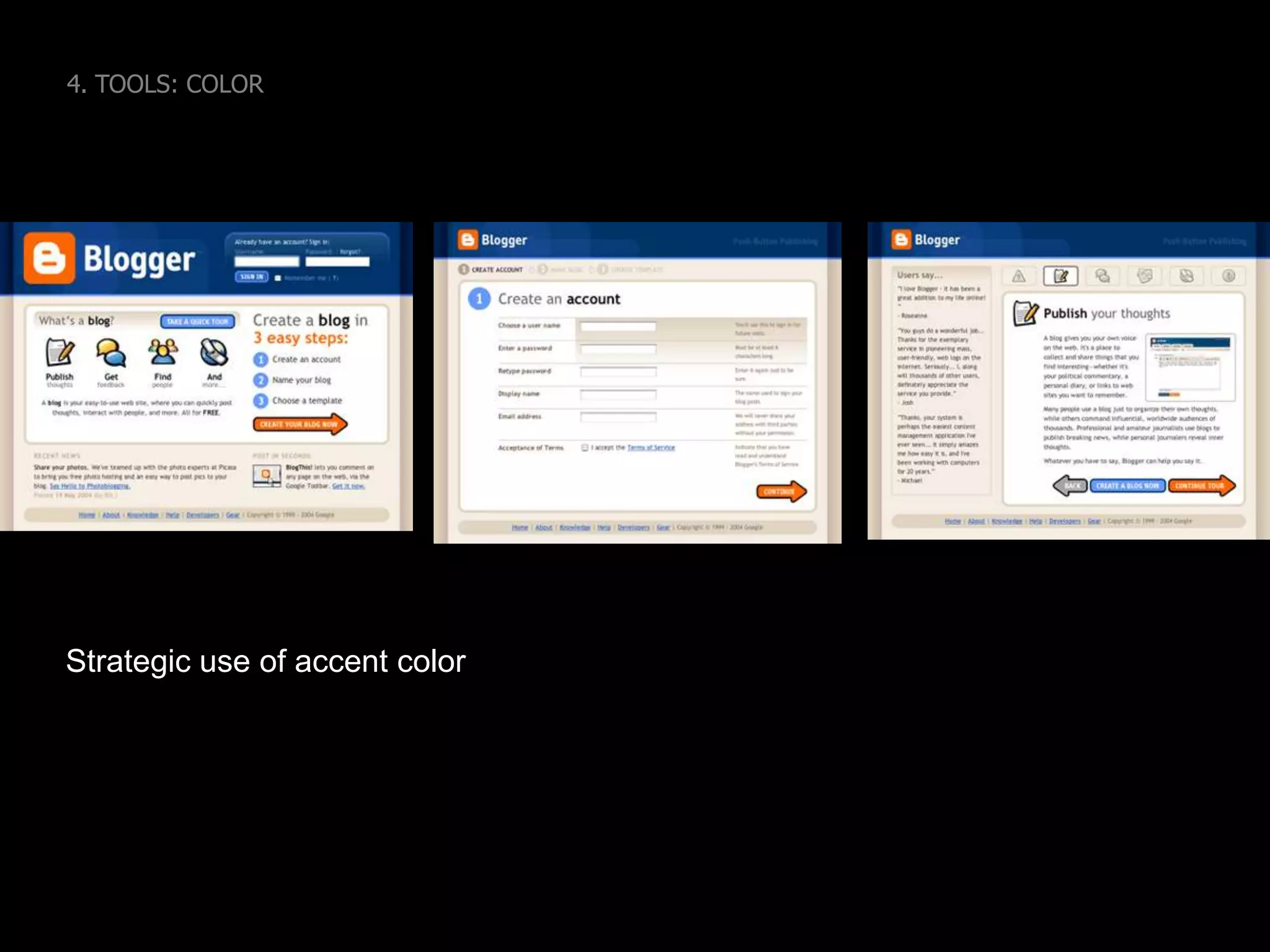 4. TOOLS: COLORHow to choose?http://kuler.adobe.com/
