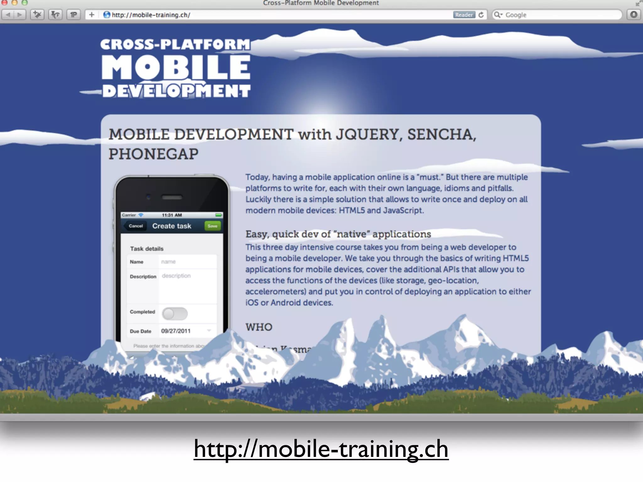 http://mobile-training.ch
 