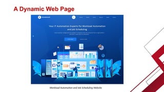 A Dynamic Web Page
Workload Automation and Job Scheduling Website
 