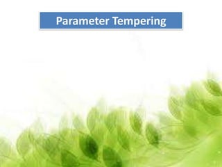 Parameter Tempering
 