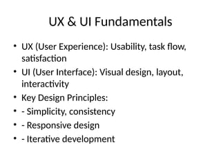 Comprehensive Web Application Architecture and Design Principles for ...