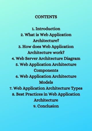 Web application architecture guide how it works types, components, best ...