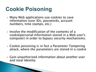 Web application attacks | PPTX
