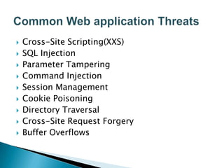 Web application attacks | PPTX