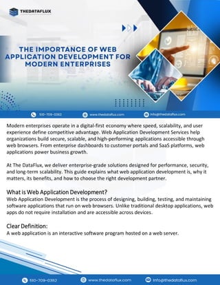 Custom Web App Development Services | The Dataflux | PDF