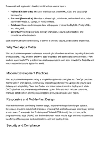 Web Application Development Singapore Exiga | PDF