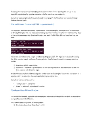 Web Application Finger Printing - Methods/Techniques and Prevention | PDF