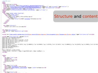 Structure and content
 