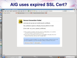AIG uses expired SSL Cert? 