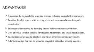 Automated Web Vulnerability Detection and Reporting Engine for Enhanced ...