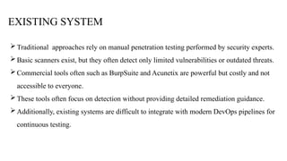 Automated Web Vulnerability Detection and Reporting Engine for Enhanced ...