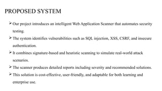 Automated Web Vulnerability Detection and Reporting Engine for Enhanced ...