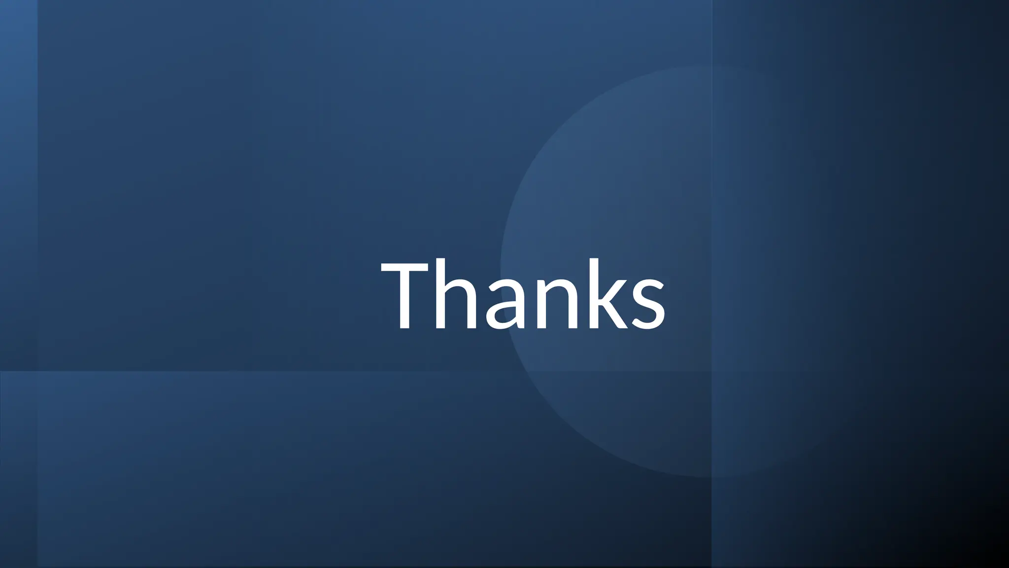 Thanks
 