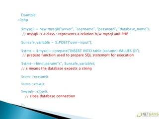 Web application security | PPT