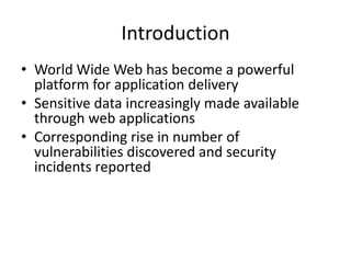 Web application security | PPT