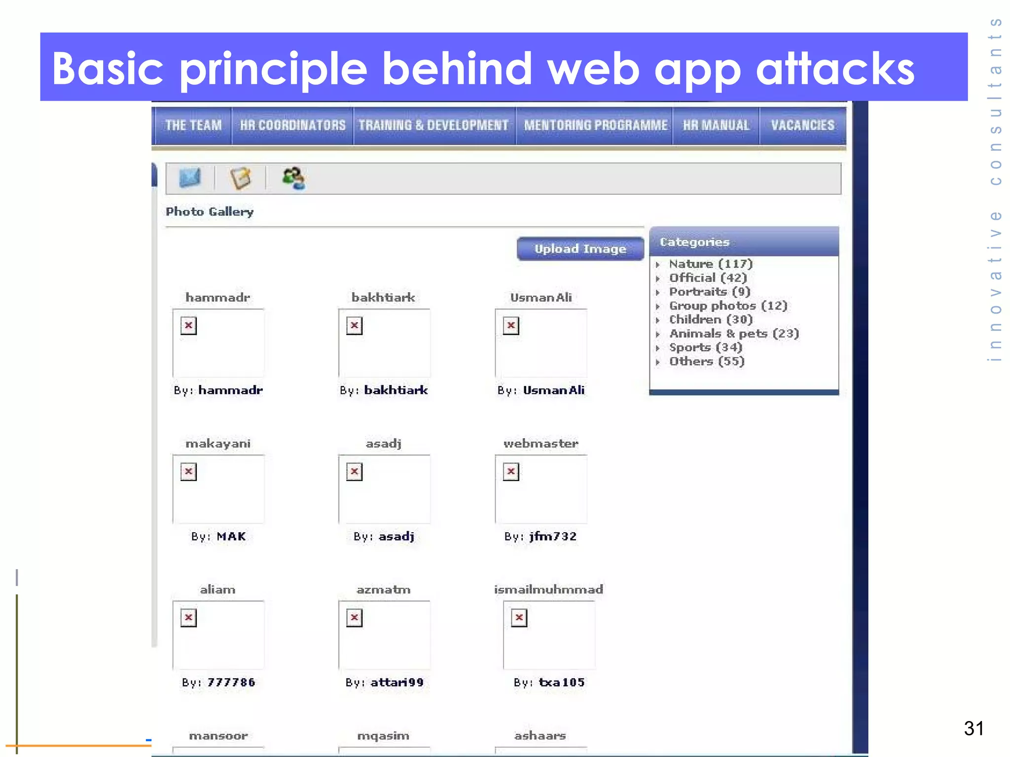 Basic principle behind web app attacks  