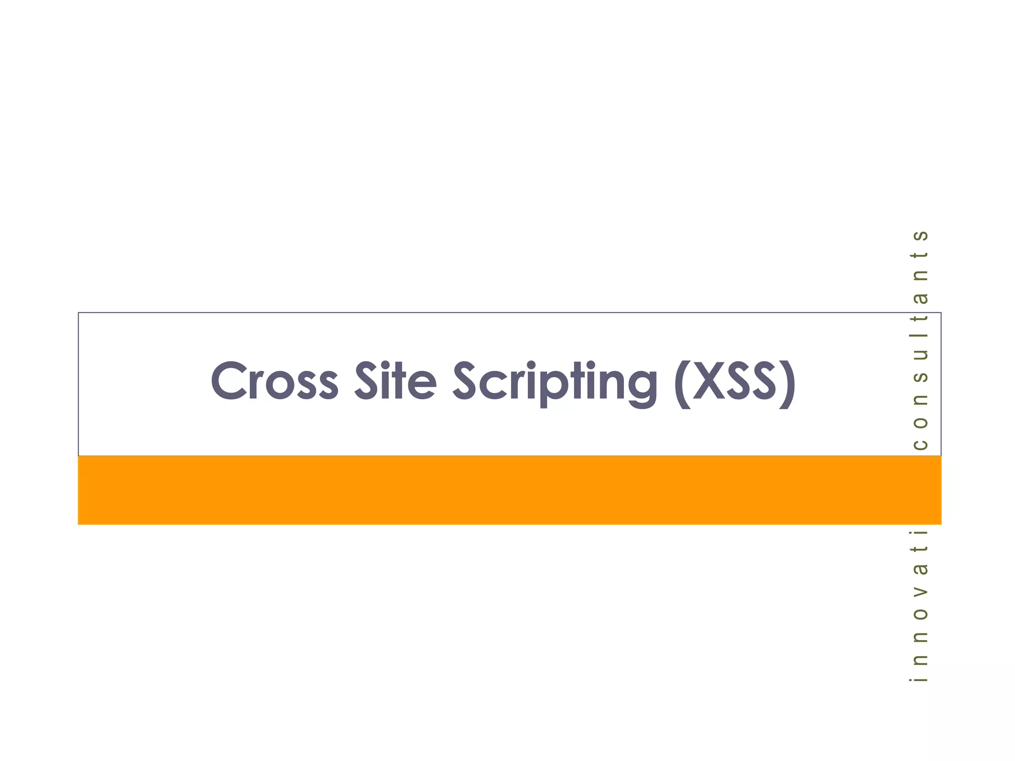 Cross Site Scripting (XSS)  