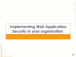 Implementing Web Application Security in your organization  