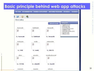 Basic principle behind web app attacks  