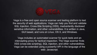 Java Vega Web application Security tools | PPTX