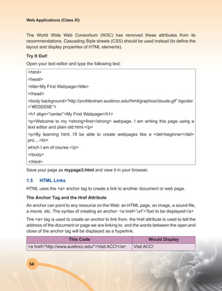 Web Application Class XI (BOOK 1) | PDF