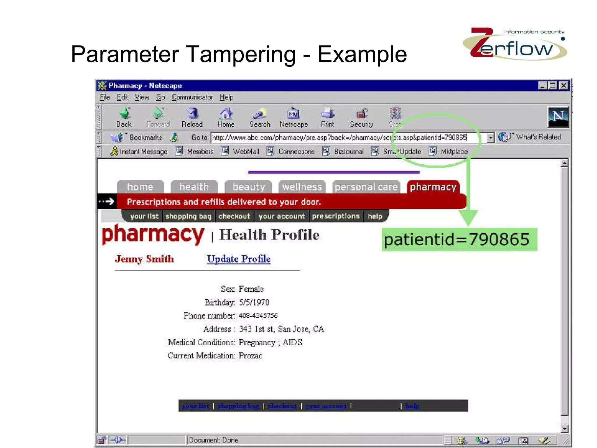 Parameter Tampering - Example 