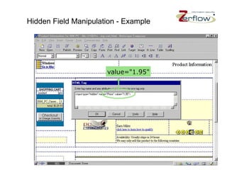 Hidden Field Manipulation - Example 