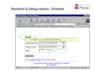 Backdoor & Debug options - Example 