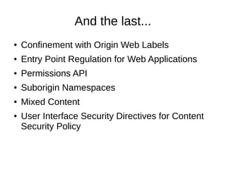 Confinement with origin web labels
