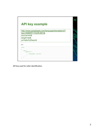 API 
key 
used 
for 
caller 
idenAficaAon. 
3 
 